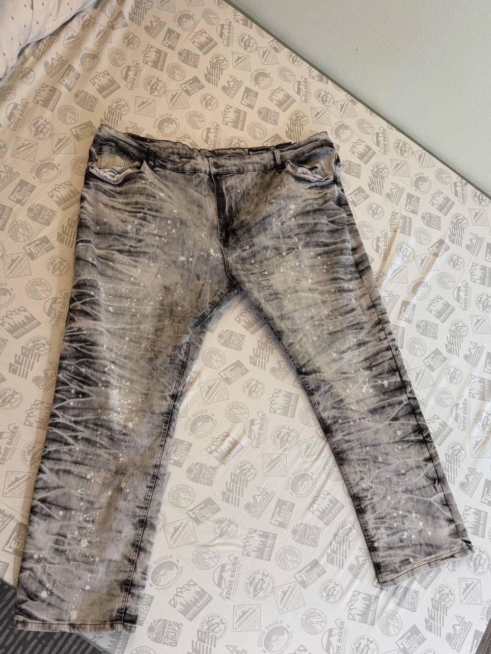 Southpole Men’s Sz 52 Distressed Acid Wash Stretch Denim Jeans Hip Hop Y2k